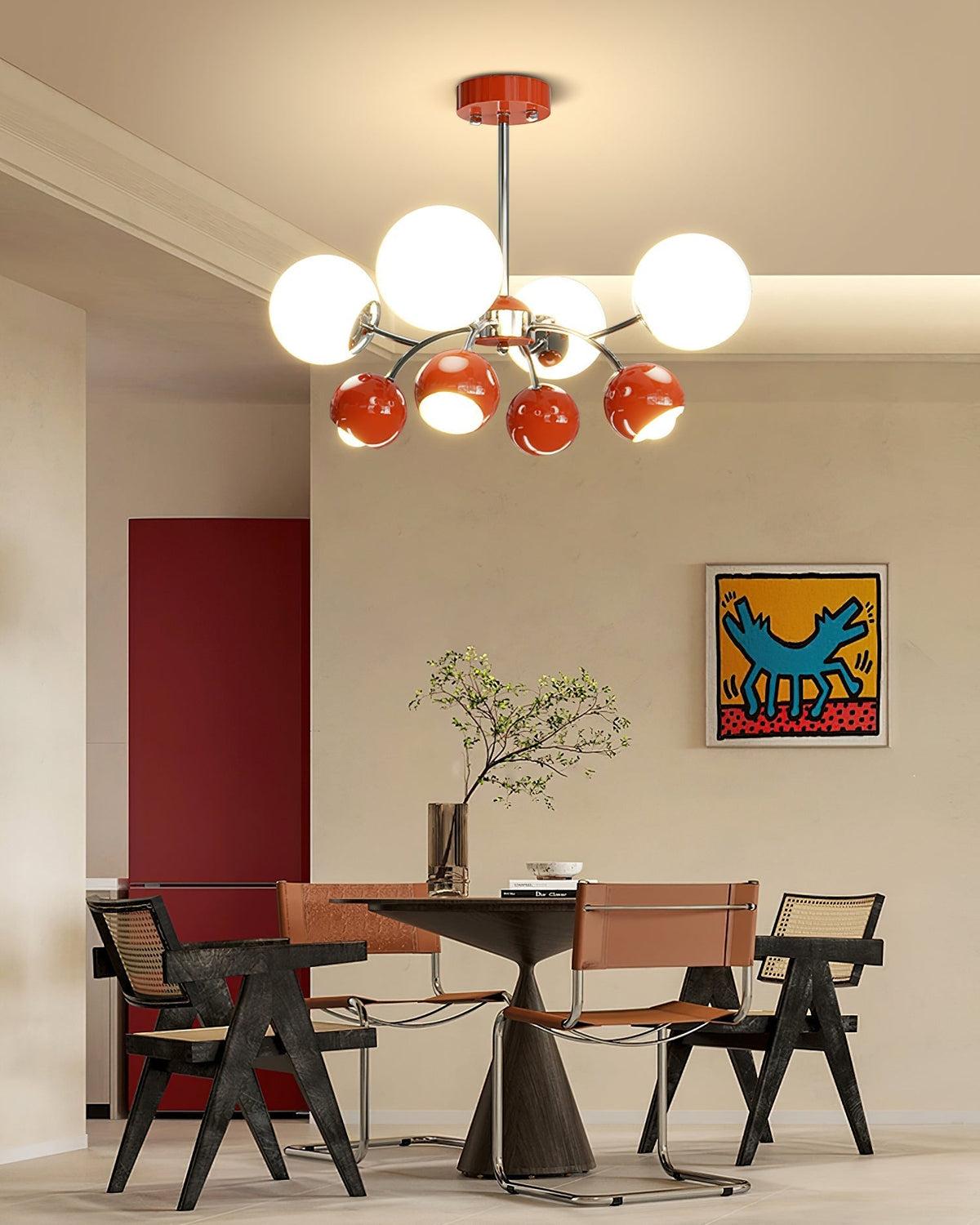 Idriselle Glass Chandelier-Moonnatur