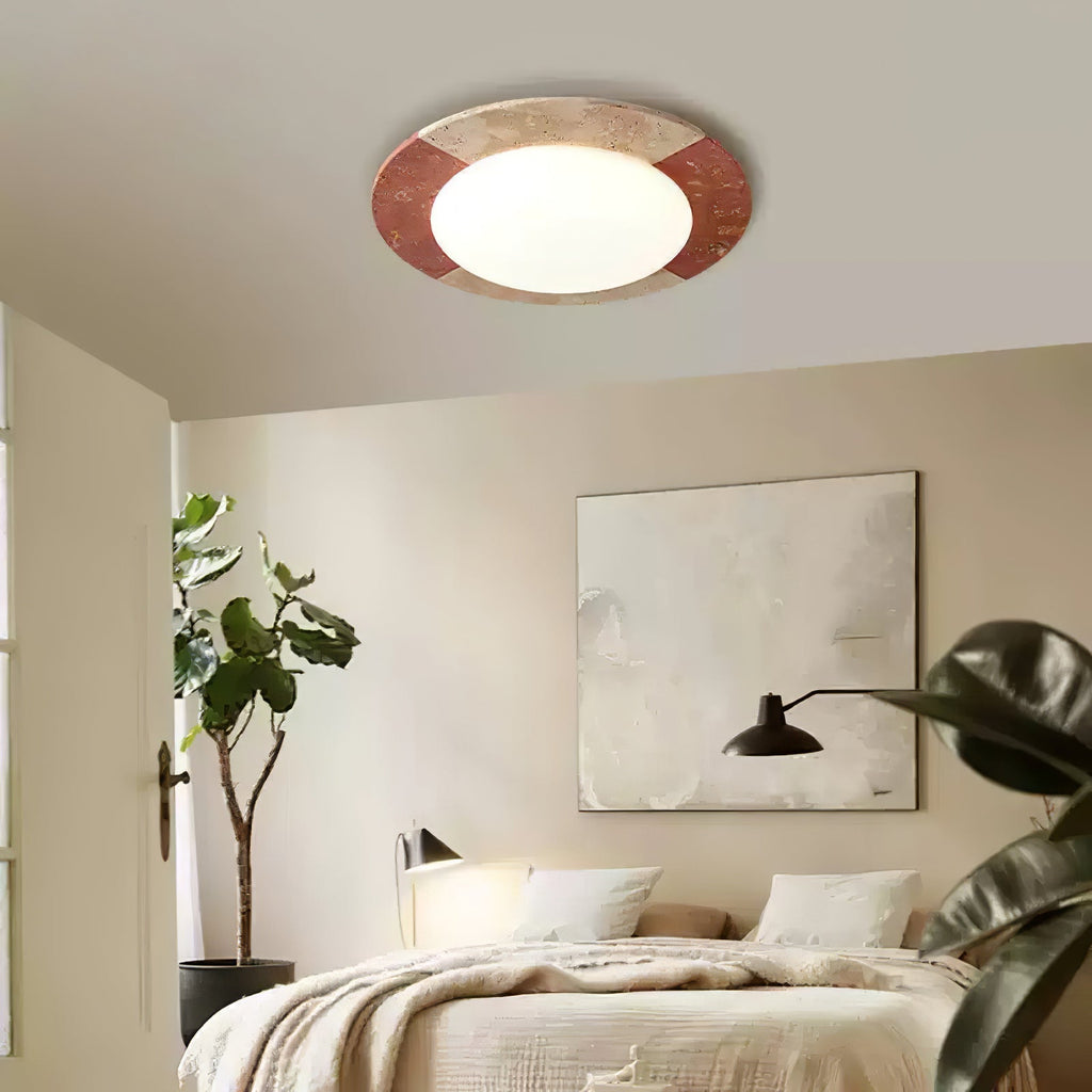 Faldenlyn Travertine Ceiling Light-Moonnatur