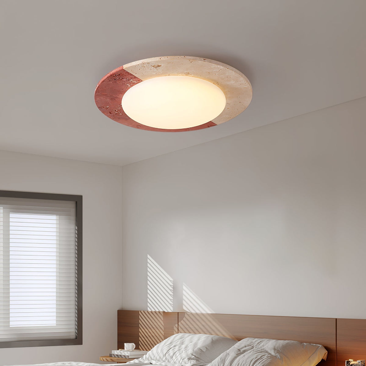 Faldenlyn Travertine Ceiling Light-Moonnatur