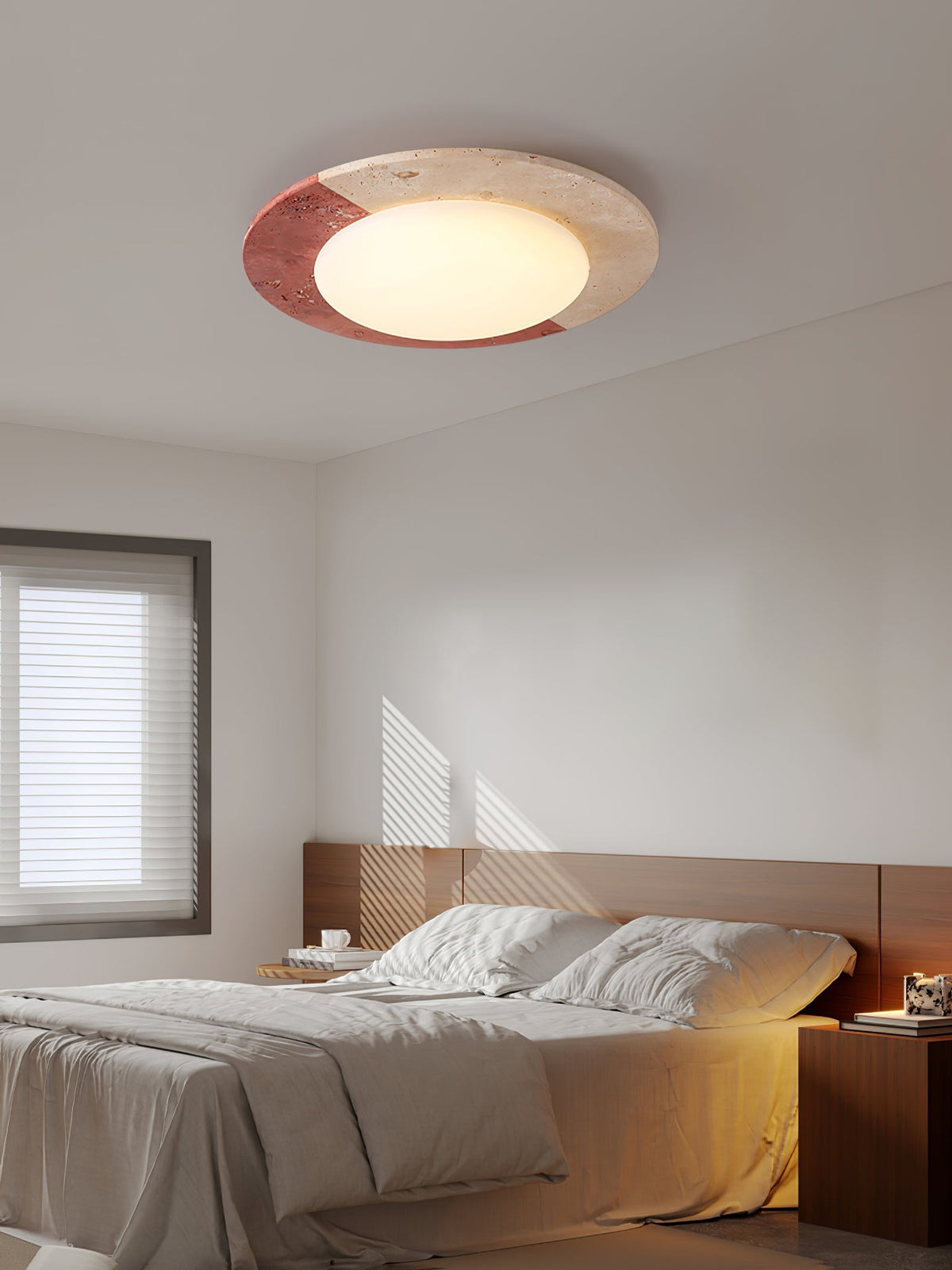 Faldenlyn Travertine Ceiling Light-Moonnatur