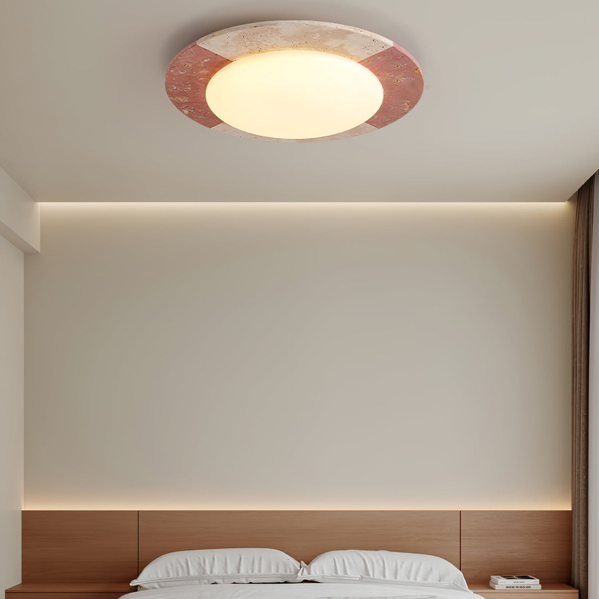 Faldenlyn Travertine Ceiling Light-Moonnatur