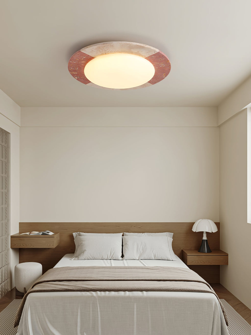 Faldenlyn Travertine Ceiling Light-Moonnatur