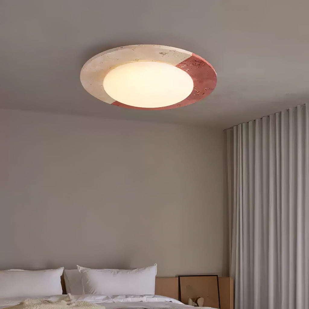 Faldenlyn Travertine Ceiling Light-Moonnatur