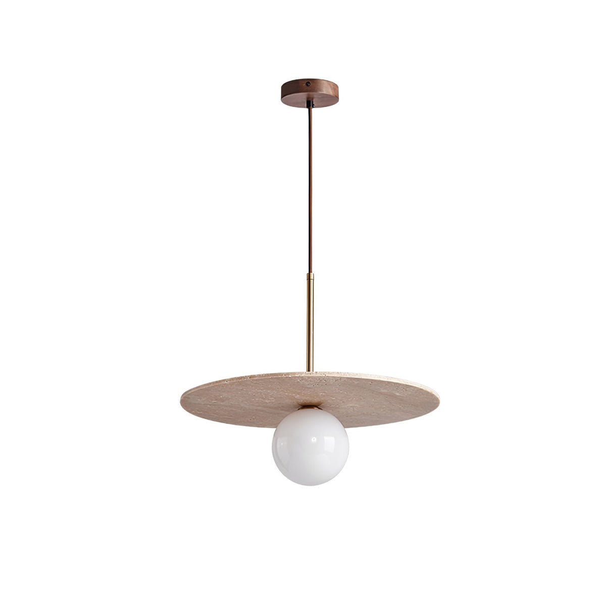 Whitenwick Travertine Pendant Light-Moonnatur