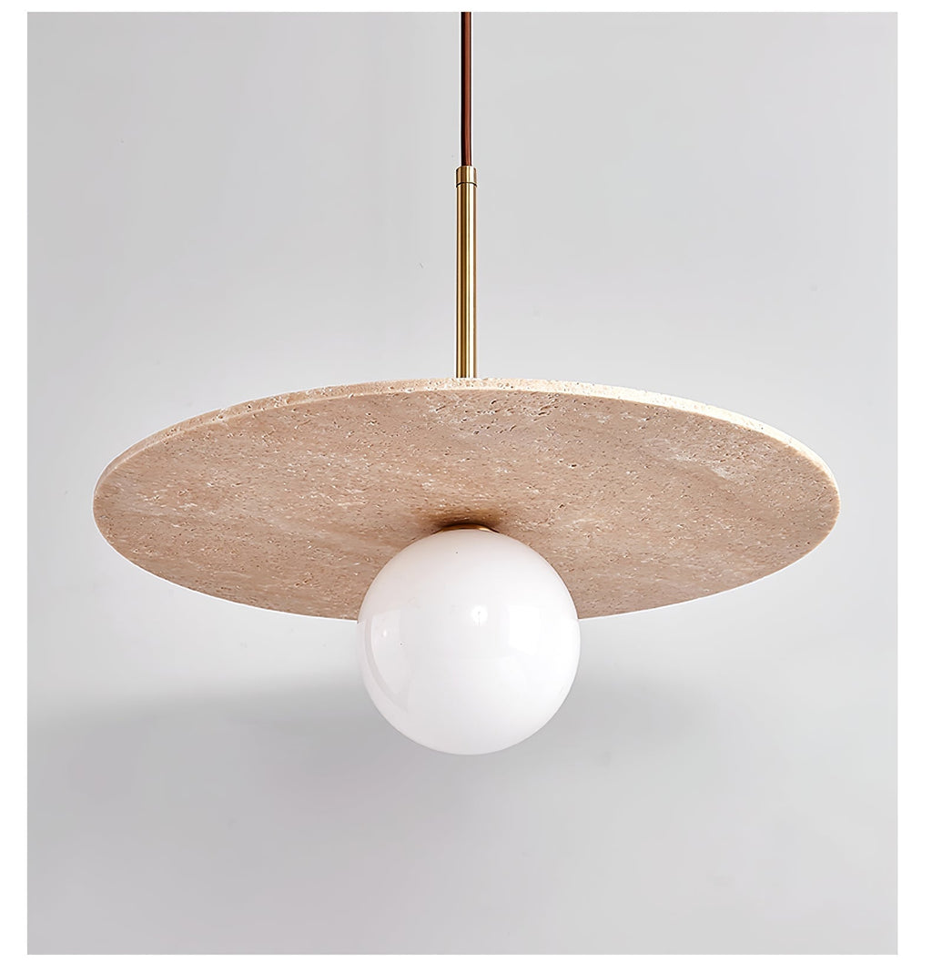 Whitenwick Travertine Pendant Light-Moonnatur