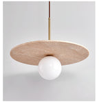 Whitenwick Travertine Pendant Light-Moonnatur