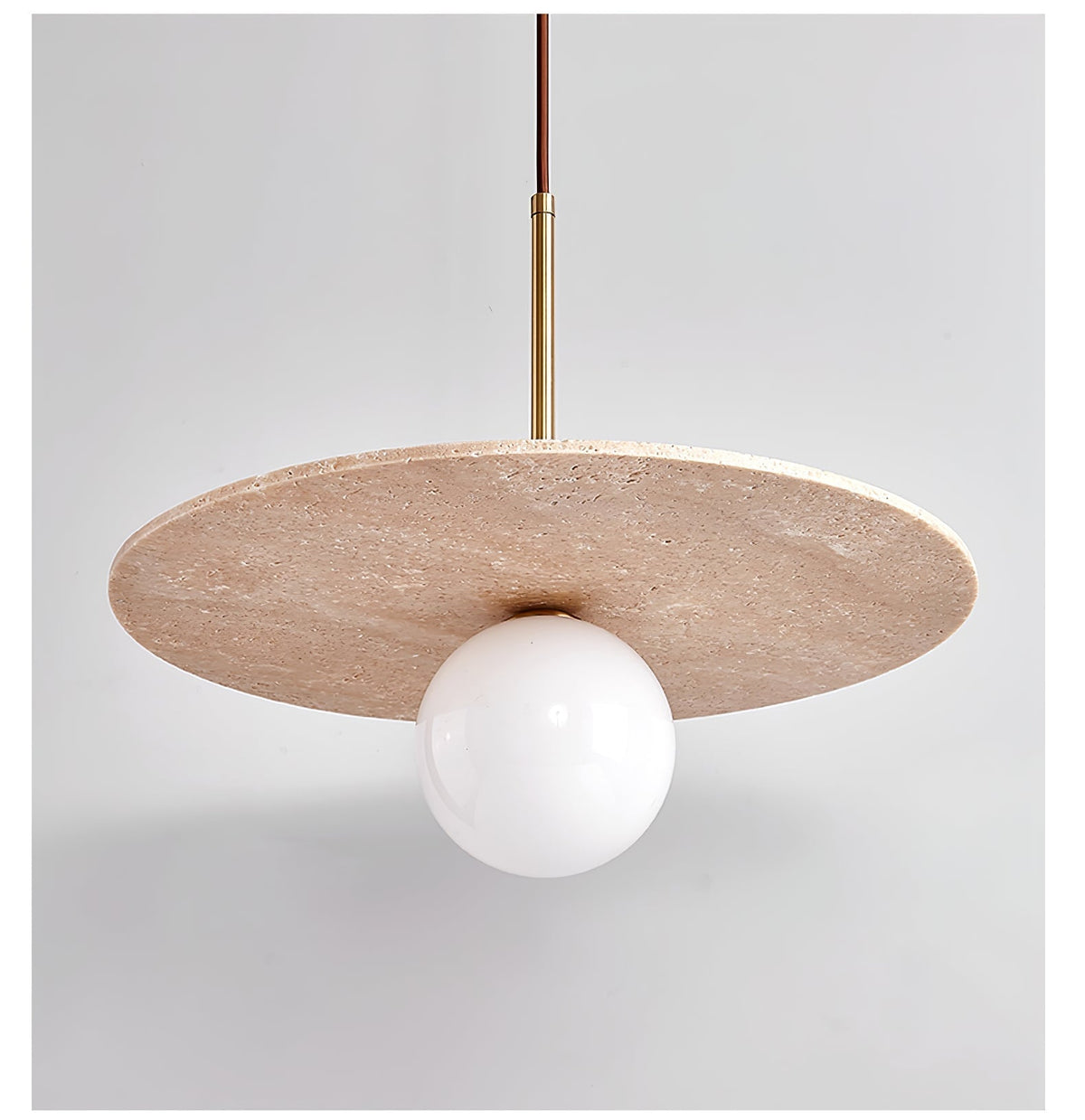 Whitenwick Travertine Pendant Light-Moonnatur