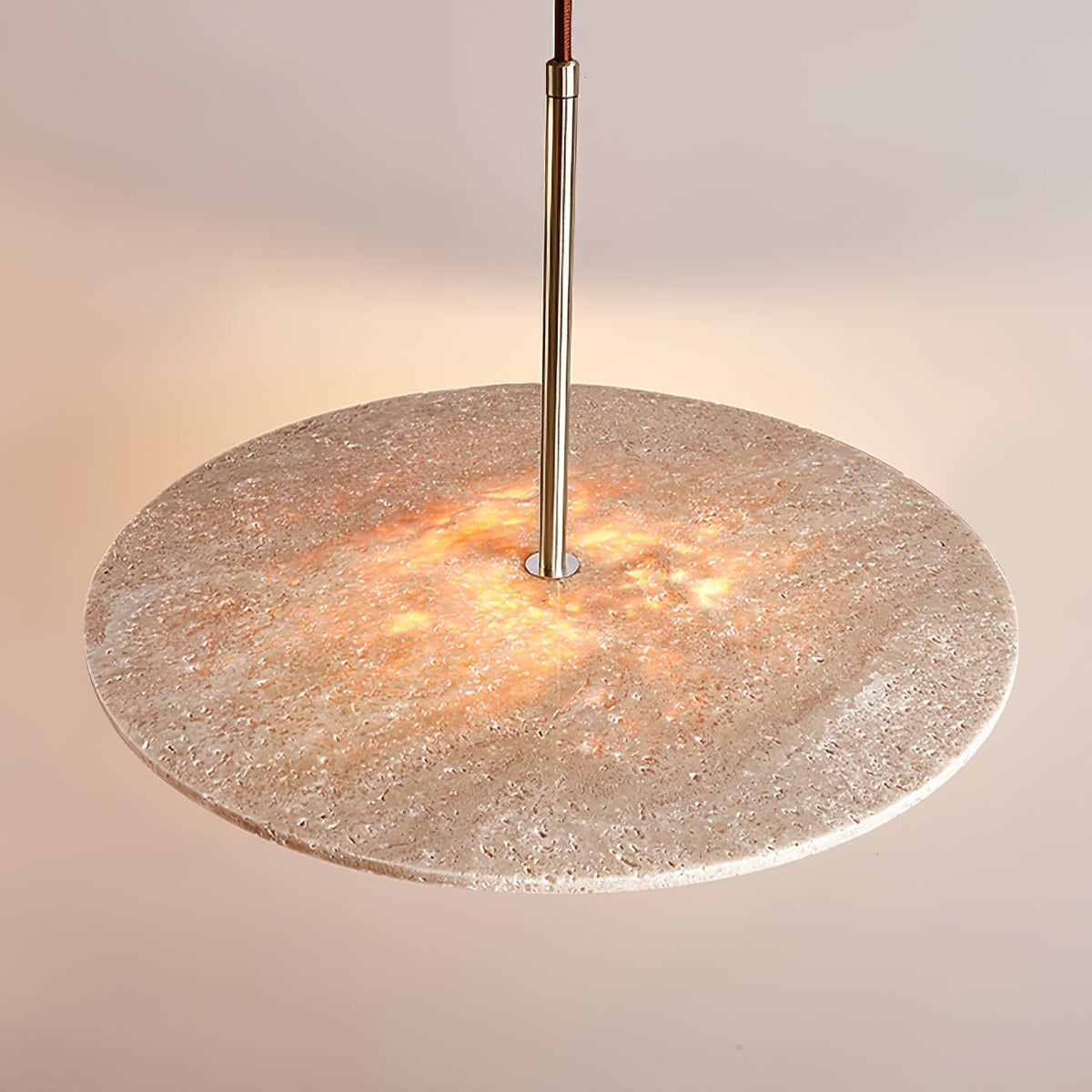Whitenwick Travertine Pendant Light-Moonnatur