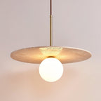 Whitenwick Travertine Pendant Light-Moonnatur
