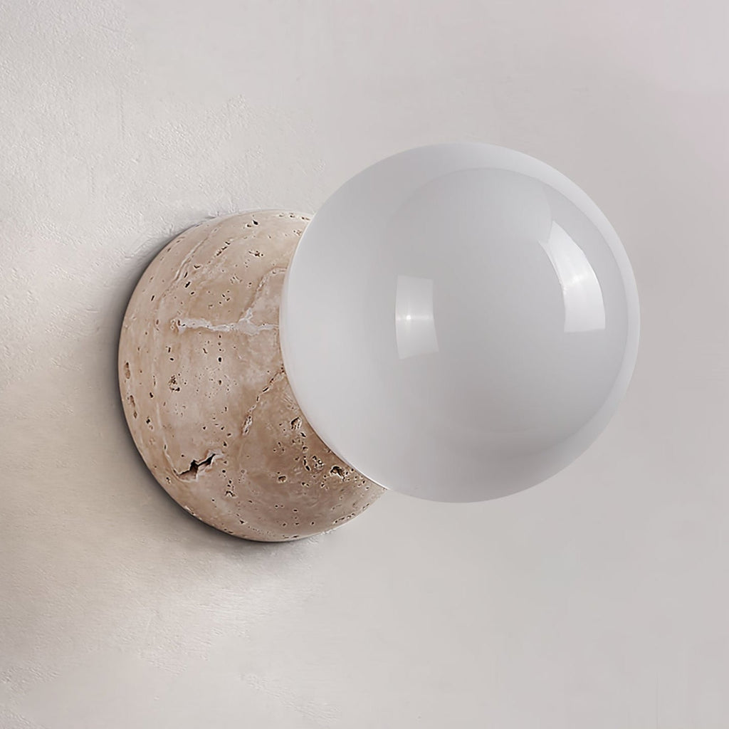 Ainsmoss Travertine Wall Light-Moonnatur