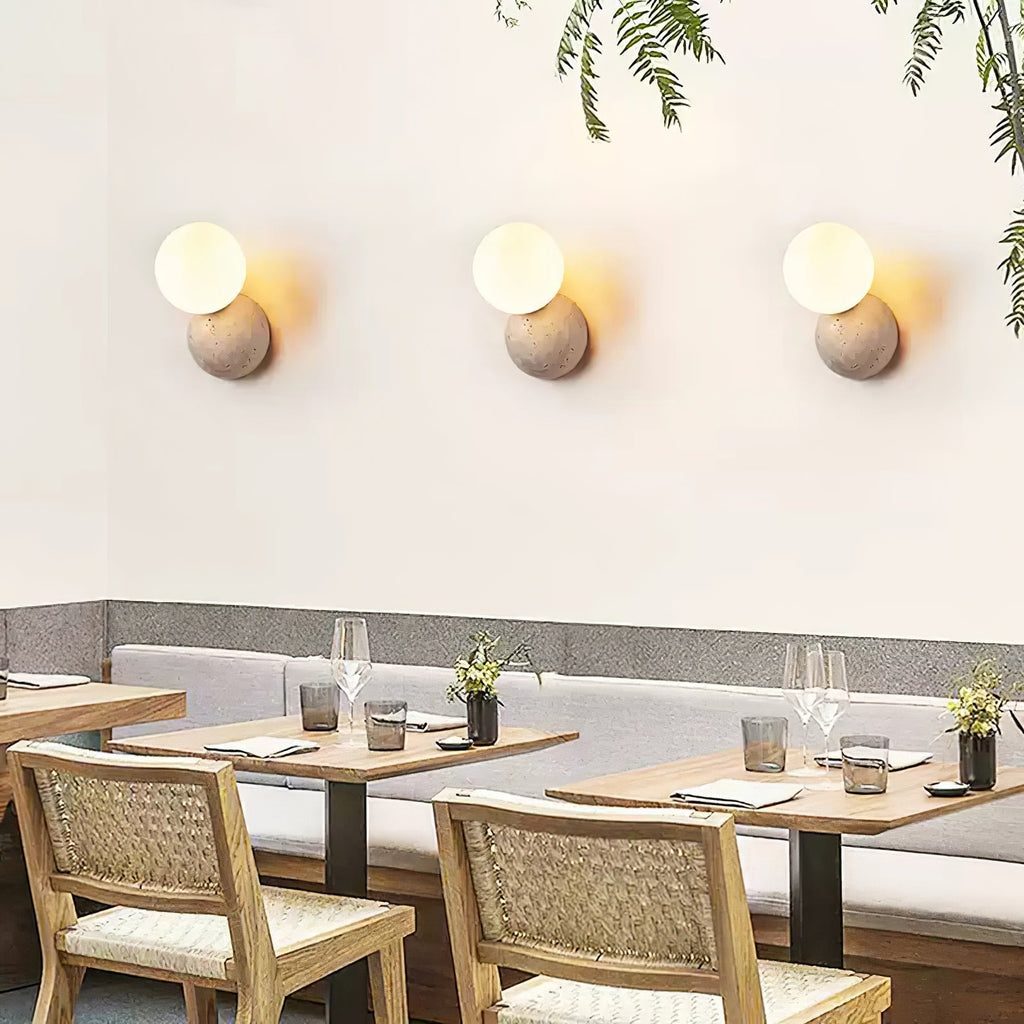 Ainsmoss Travertine Wall Light-Moonnatur