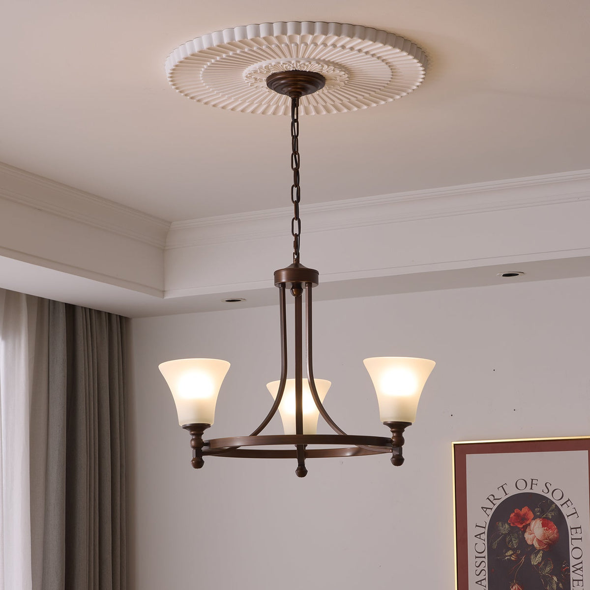 Serenlyn Glass Chandelier-Moonnatur