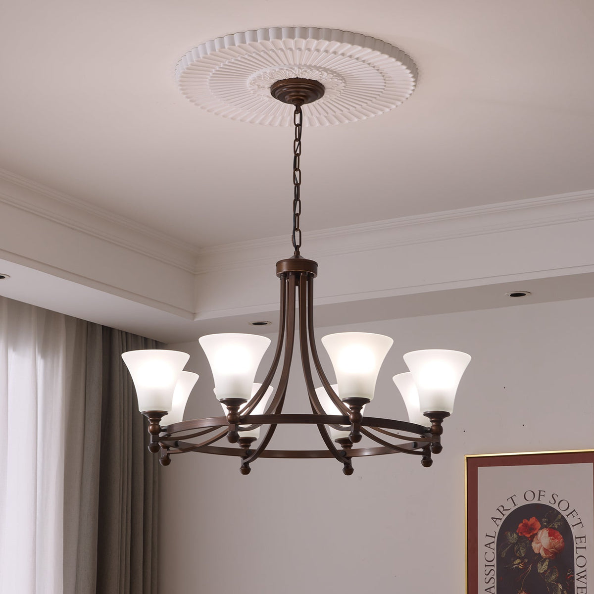 Serenlyn Glass Chandelier-Moonnatur
