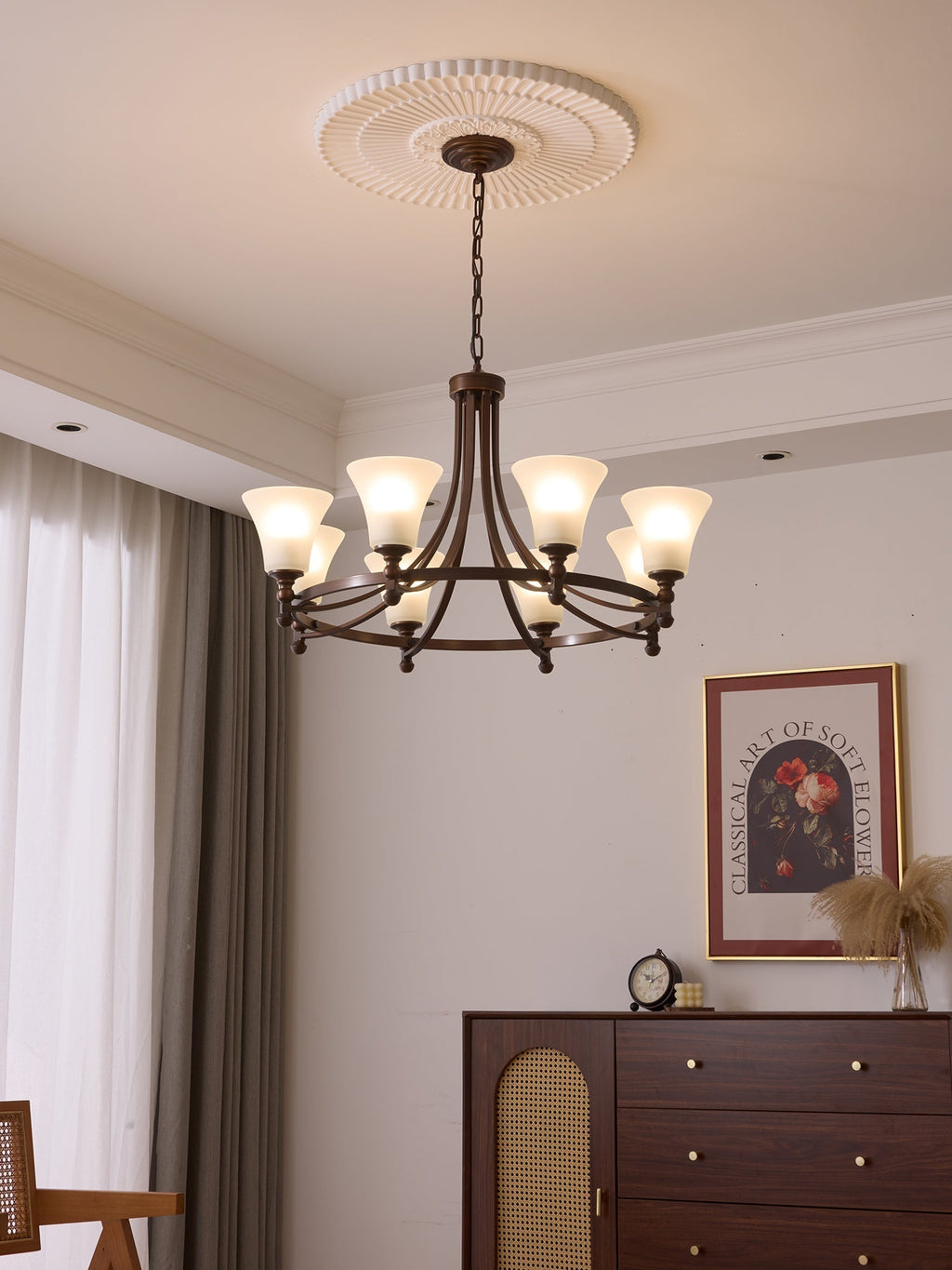 Serenlyn Glass Chandelier-Moonnatur