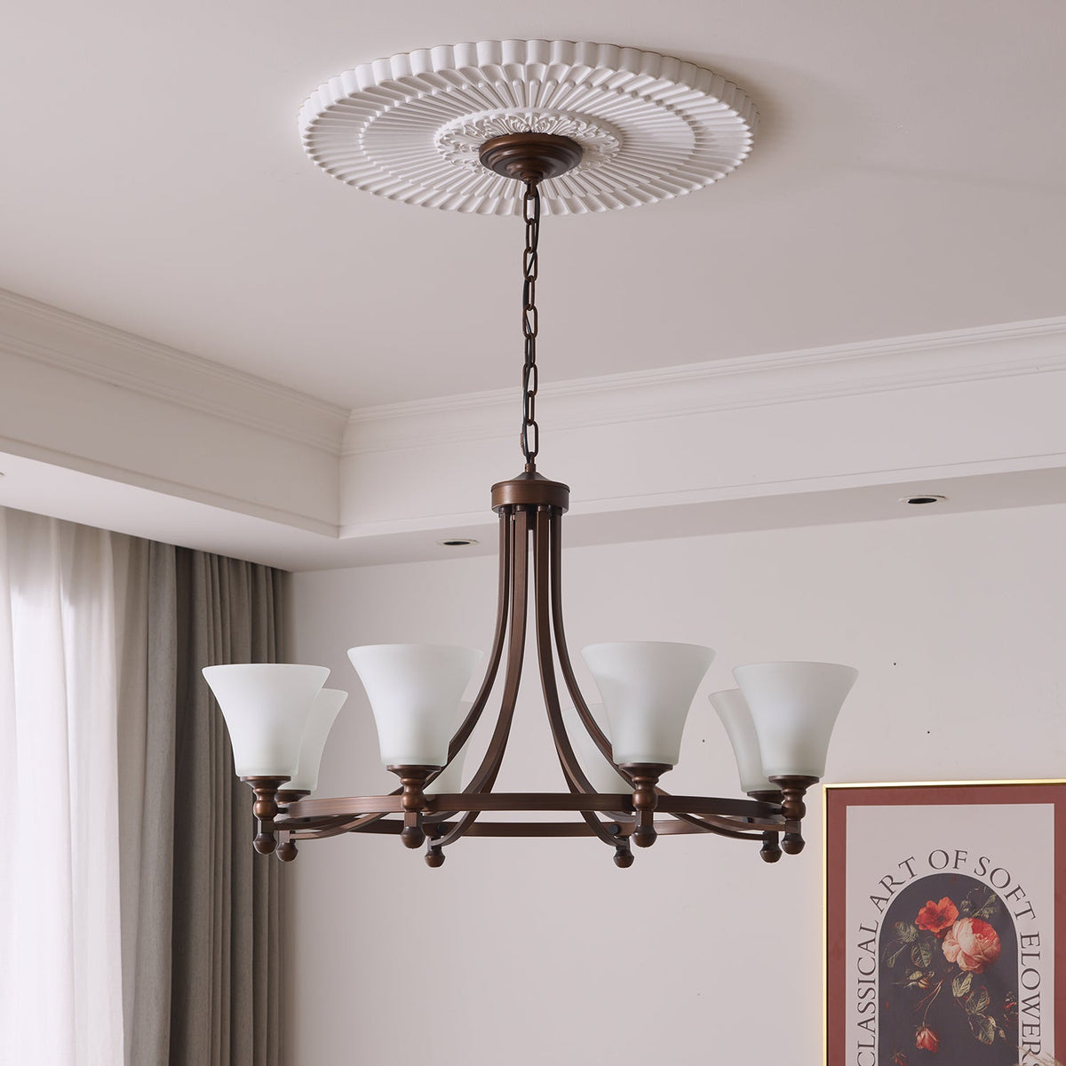 Serenlyn Glass Chandelier-Moonnatur