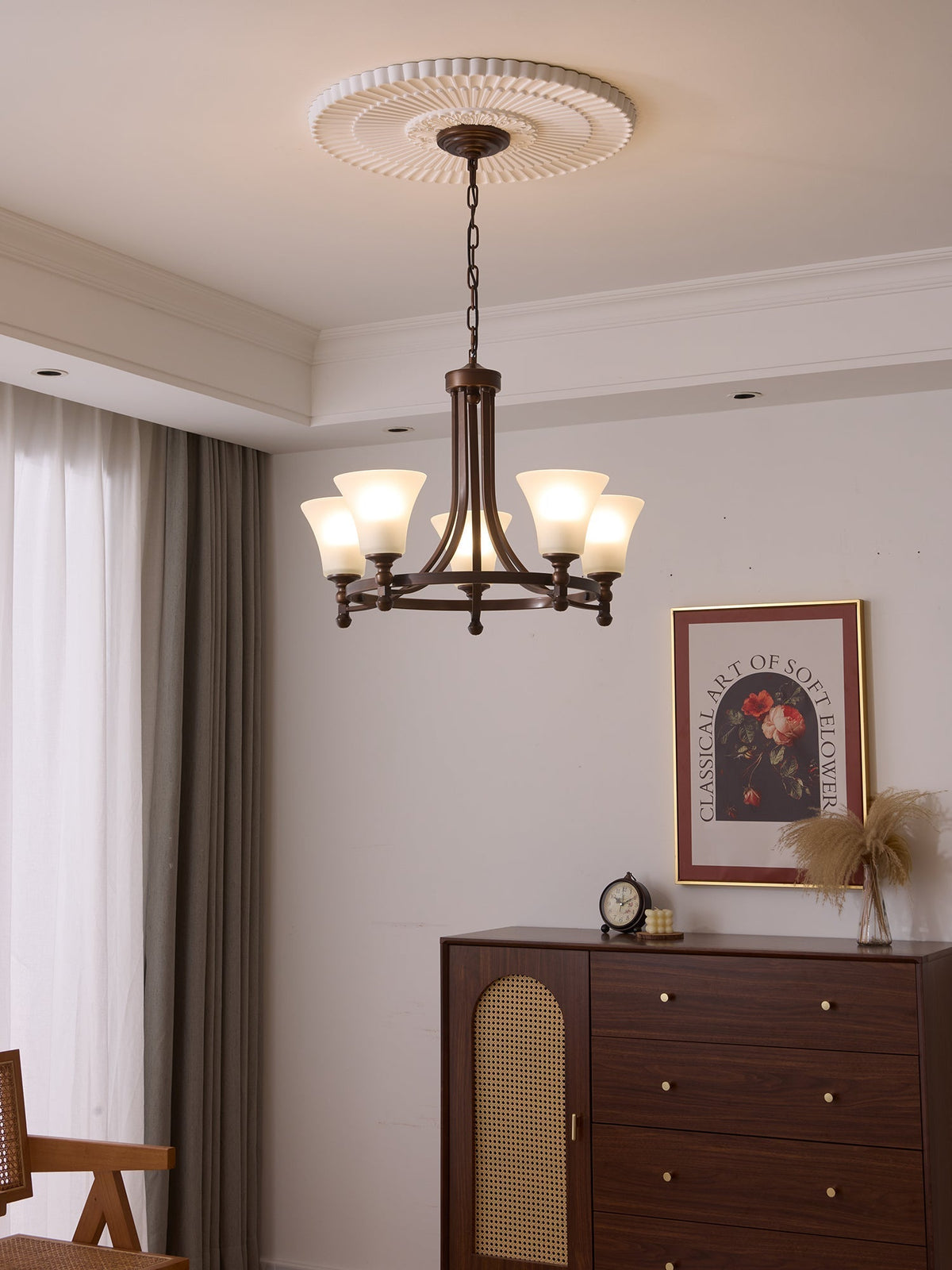 Serenlyn Glass Chandelier-Moonnatur