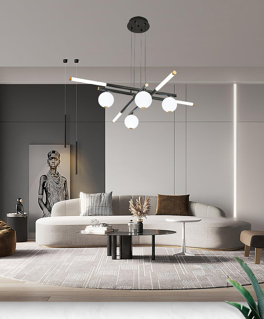 Maelis Acrylic Chandelier-Moonnatur