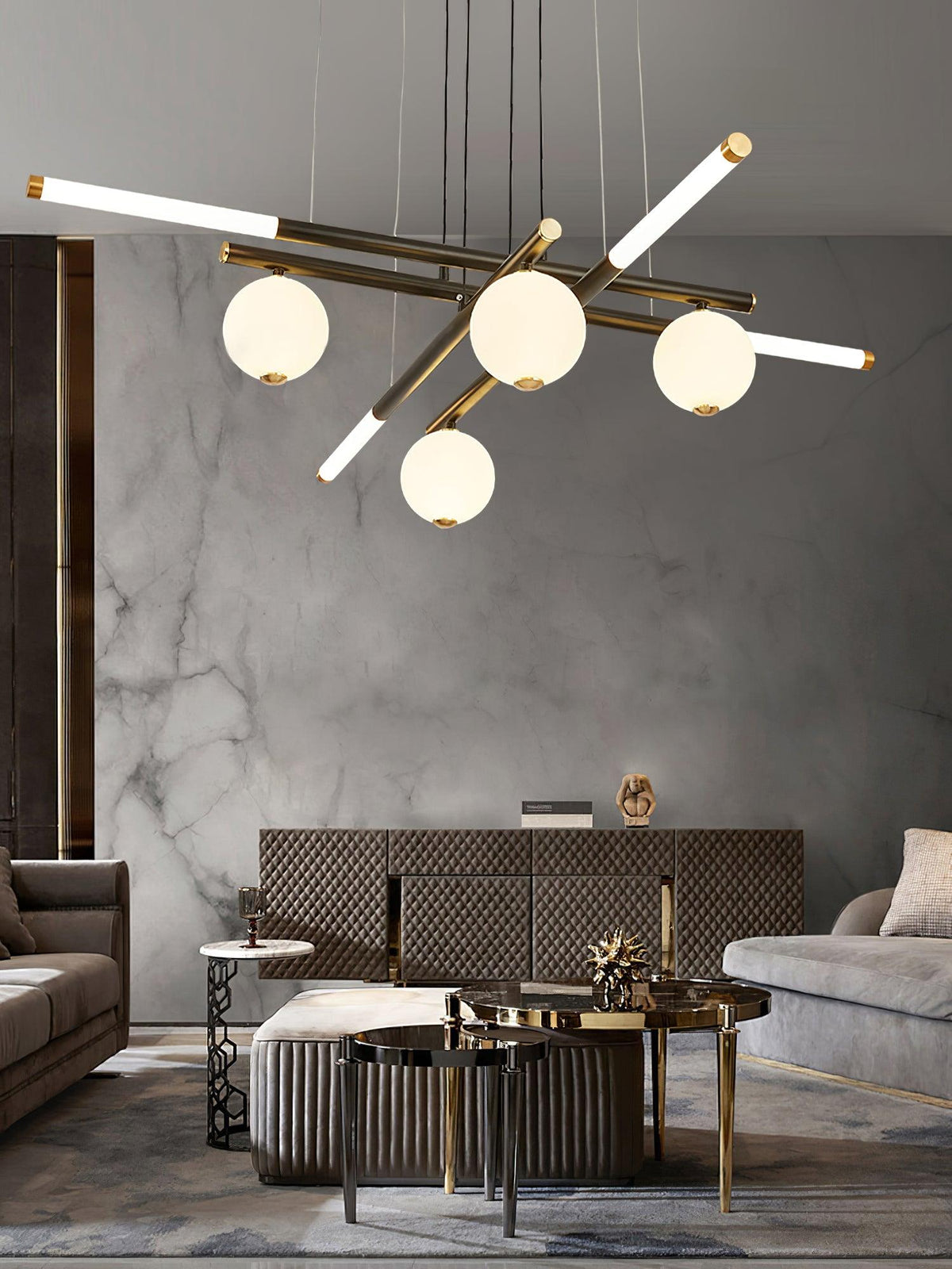 Maelis Acrylic Chandelier-Moonnatur