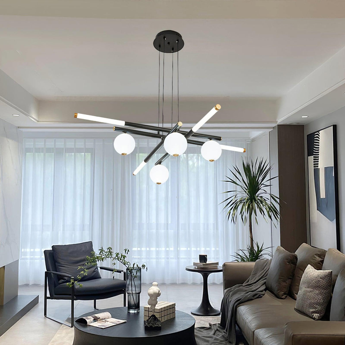 Maelis Acrylic Chandelier-Moonnatur