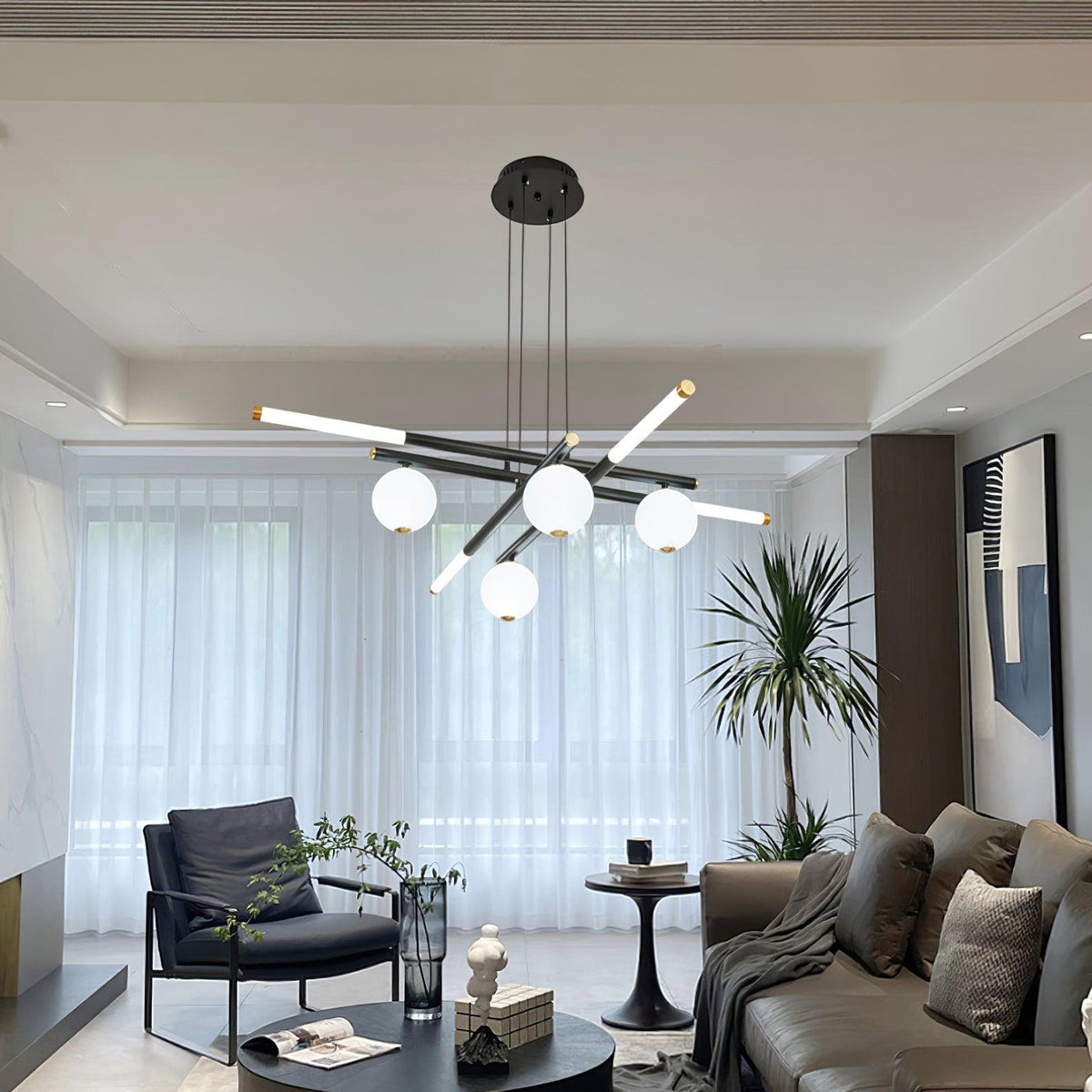 Maelis Acrylic Chandelier-Moonnatur