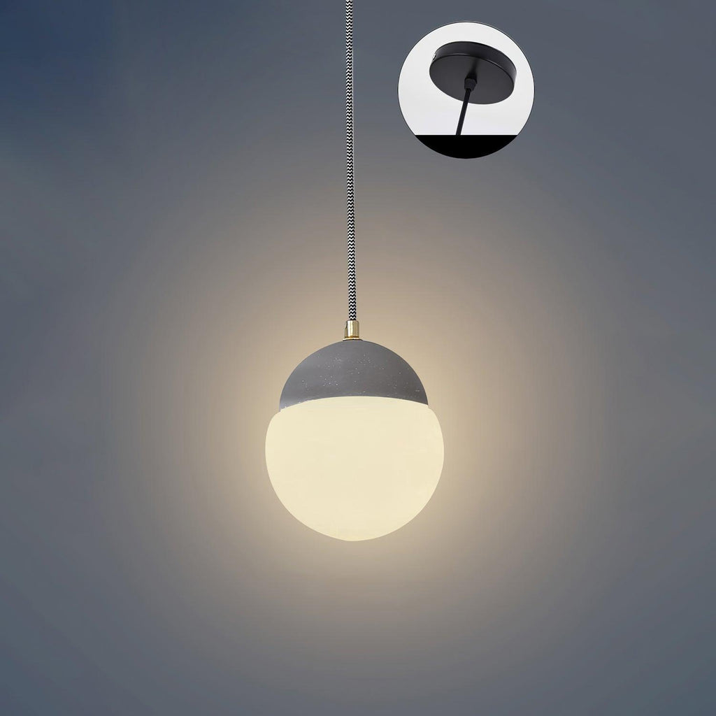 Lathencove Cement Pendant Light-Moonnatur