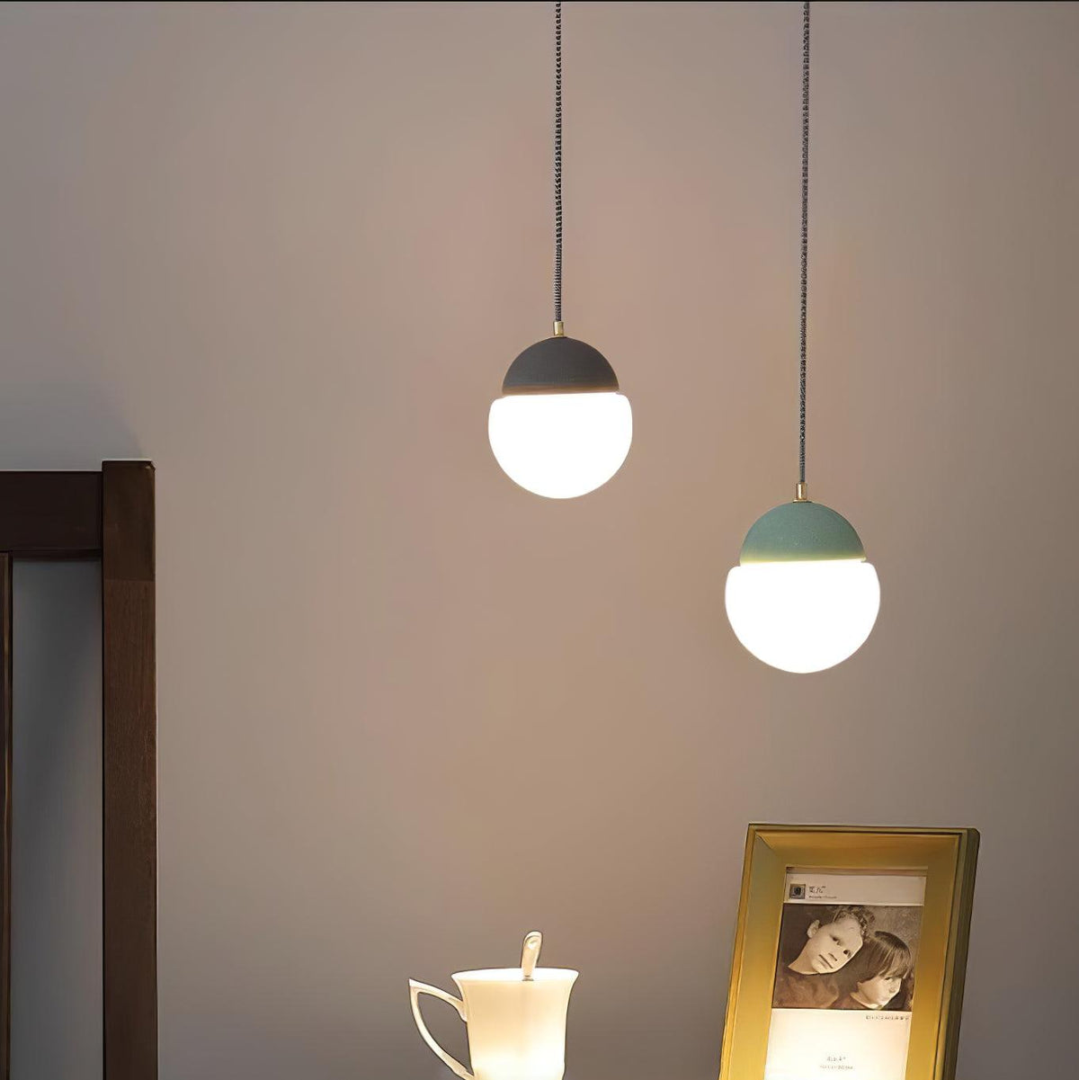 Lathencove Cement Pendant Light-Moonnatur