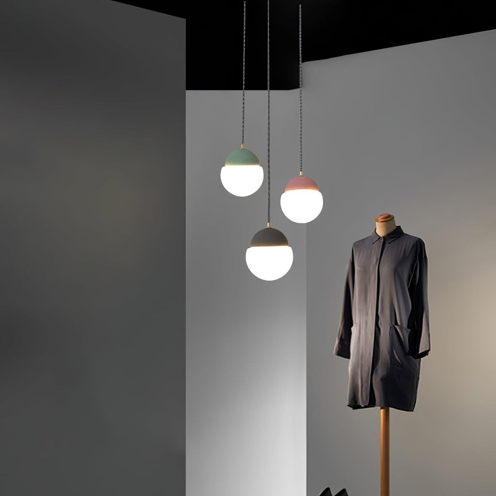 Lathencove Cement Pendant Light-Moonnatur