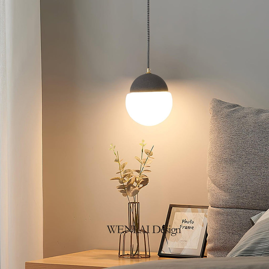 Lathencove Cement Pendant Light-Moonnatur