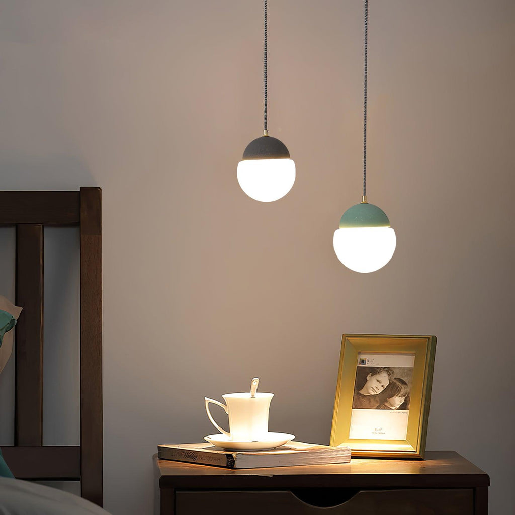 Lathencove Cement Pendant Light-Moonnatur