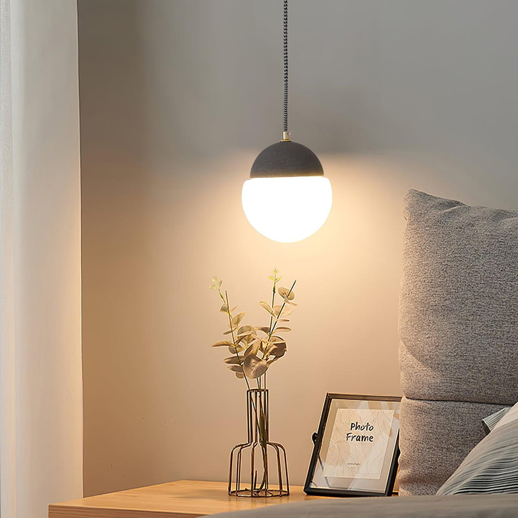 Lathencove Cement Pendant Light-Moonnatur