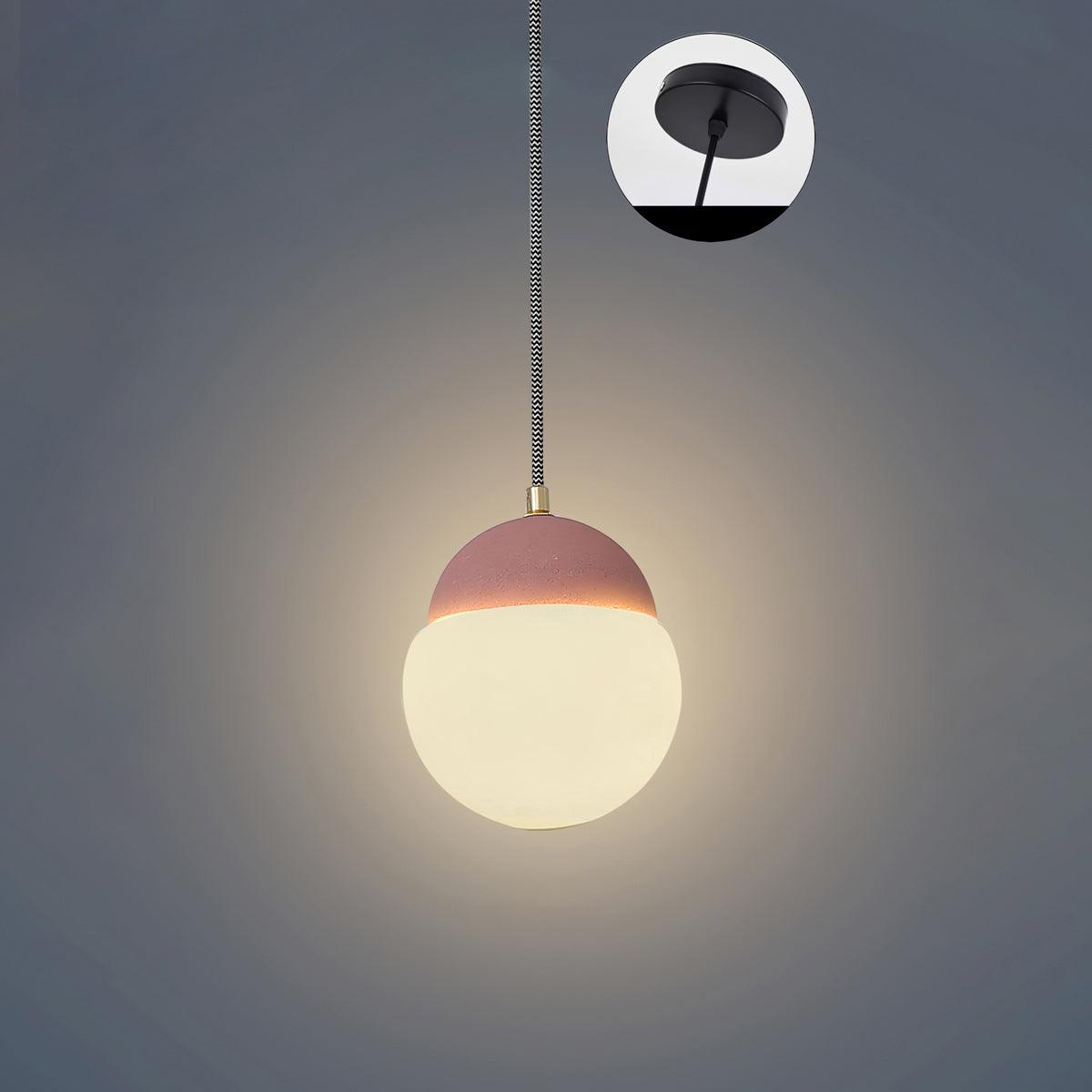 Lathencove Cement Pendant Light-Moonnatur
