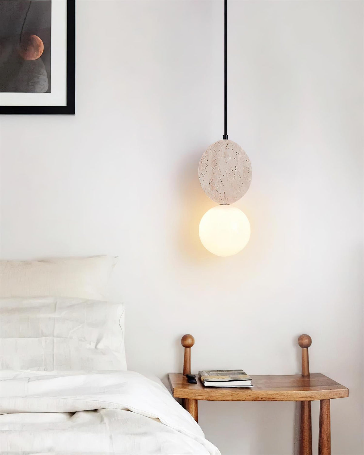 Yardenash Travertine Pendant Light-Moonnatur