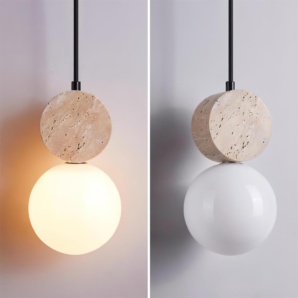 Yardenash Travertine Pendant Light-Moonnatur