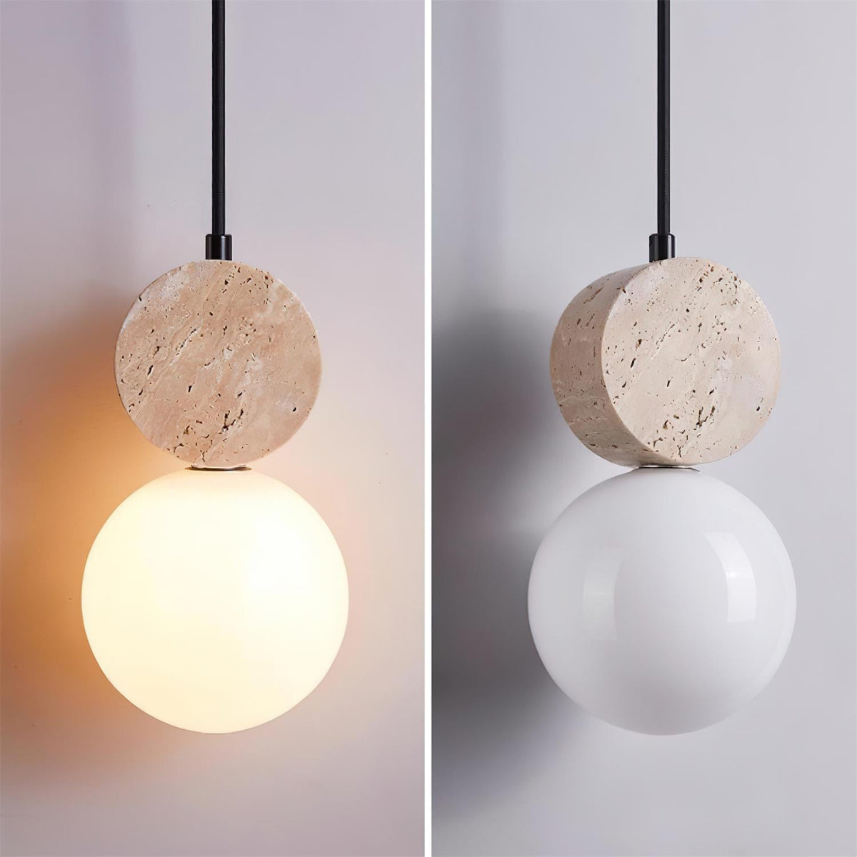 Yardenash Travertine Pendant Light-Moonnatur