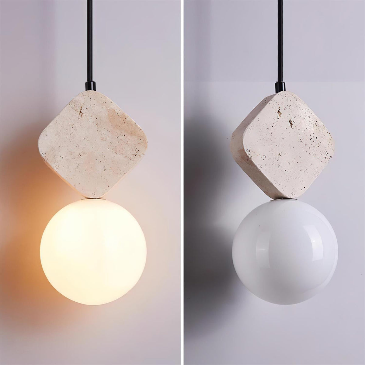 Yardenash Travertine Pendant Light-Moonnatur