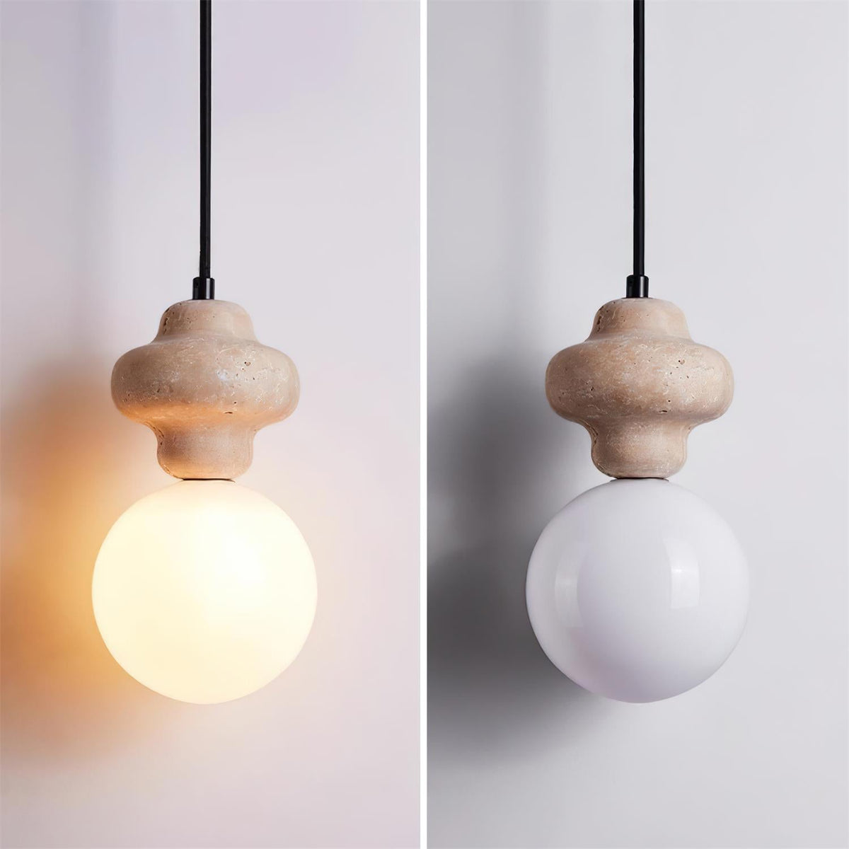 Yardenash Travertine Pendant Light-Moonnatur