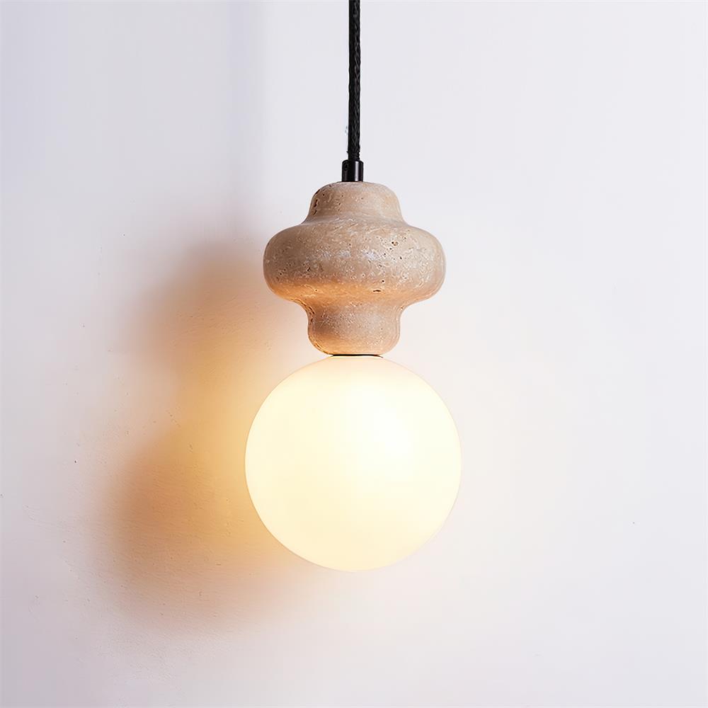 Yardenash Travertine Pendant Light-Moonnatur
