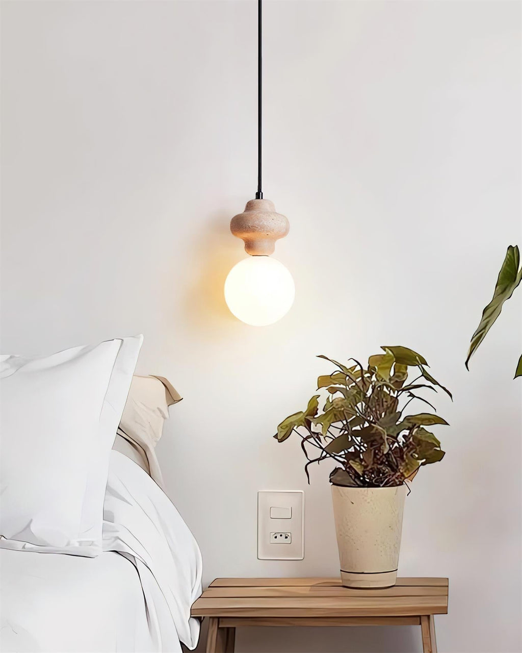 Yardenash Travertine Pendant Light-Moonnatur