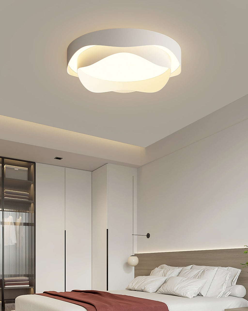 Aldricera Acrylic Ceiling Light-Moonnatur