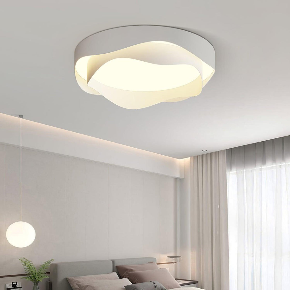 Aldricera Acrylic Ceiling Light-Moonnatur