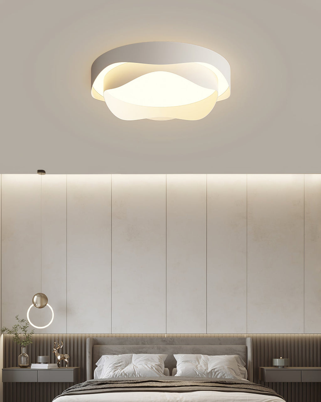 Aldricera Acrylic Ceiling Light-Moonnatur