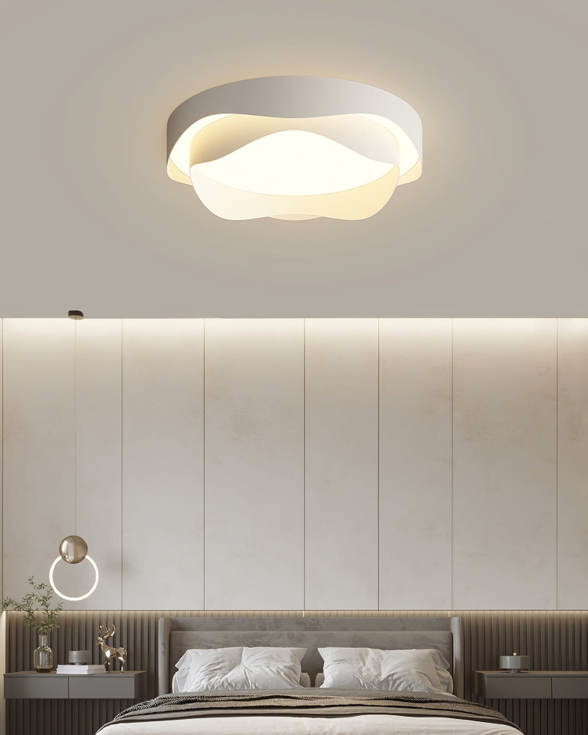 Aldricera Acrylic Ceiling Light-Moonnatur