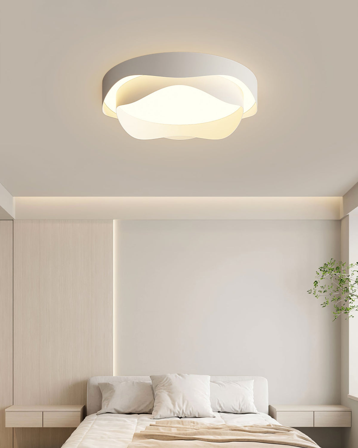 Aldricera Acrylic Ceiling Light-Moonnatur