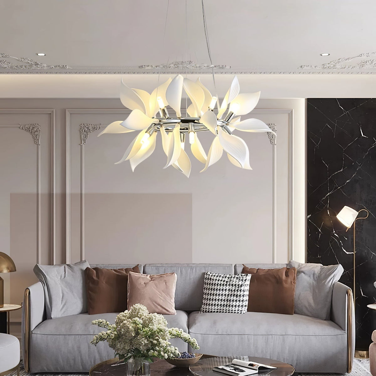 Ilarose Ceramic Chandelier-Moonnatur