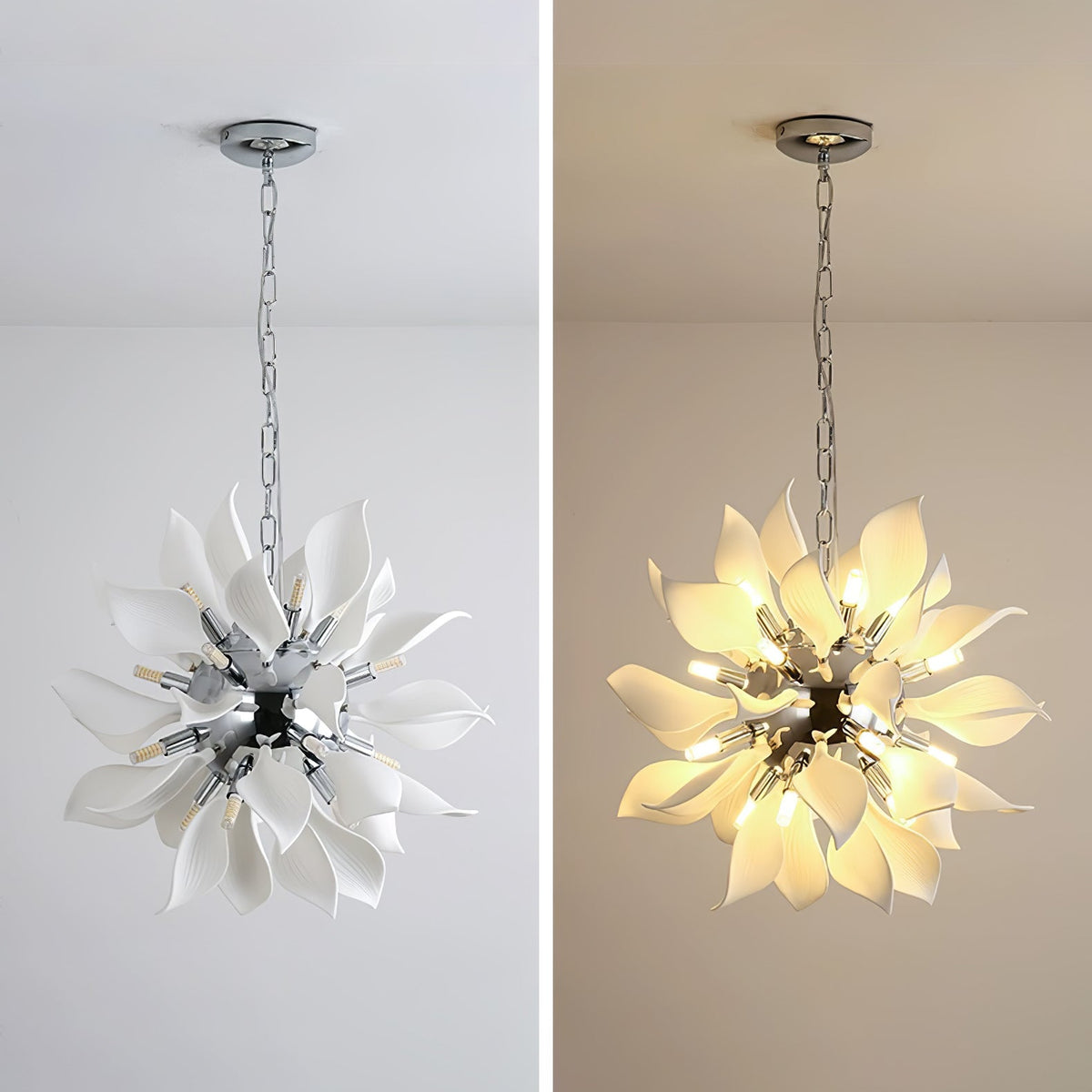 Ilarose Ceramic Chandelier-Moonnatur