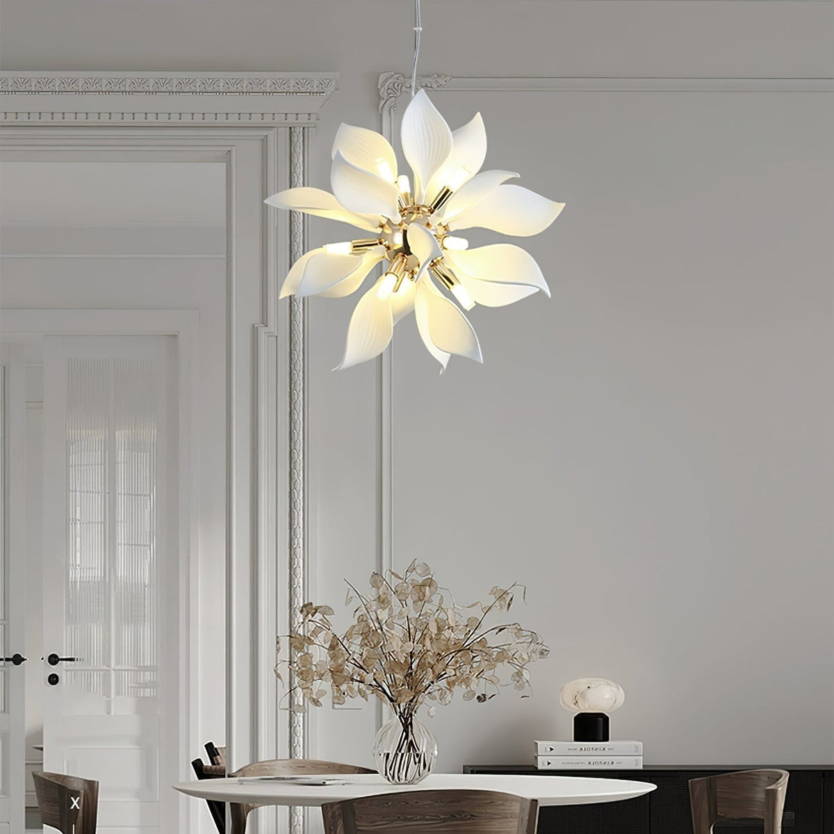 Ilarose Ceramic Chandelier-Moonnatur