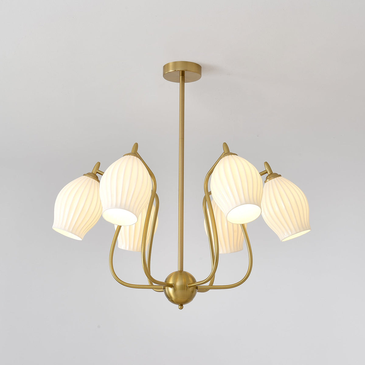 Briamere Ceramic Chandelier-Moonnatur