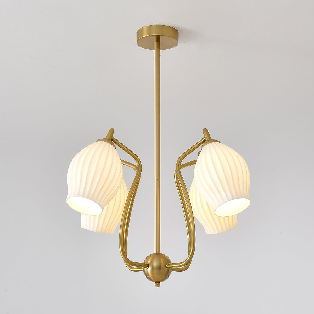 Briamere Ceramic Chandelier-Moonnatur