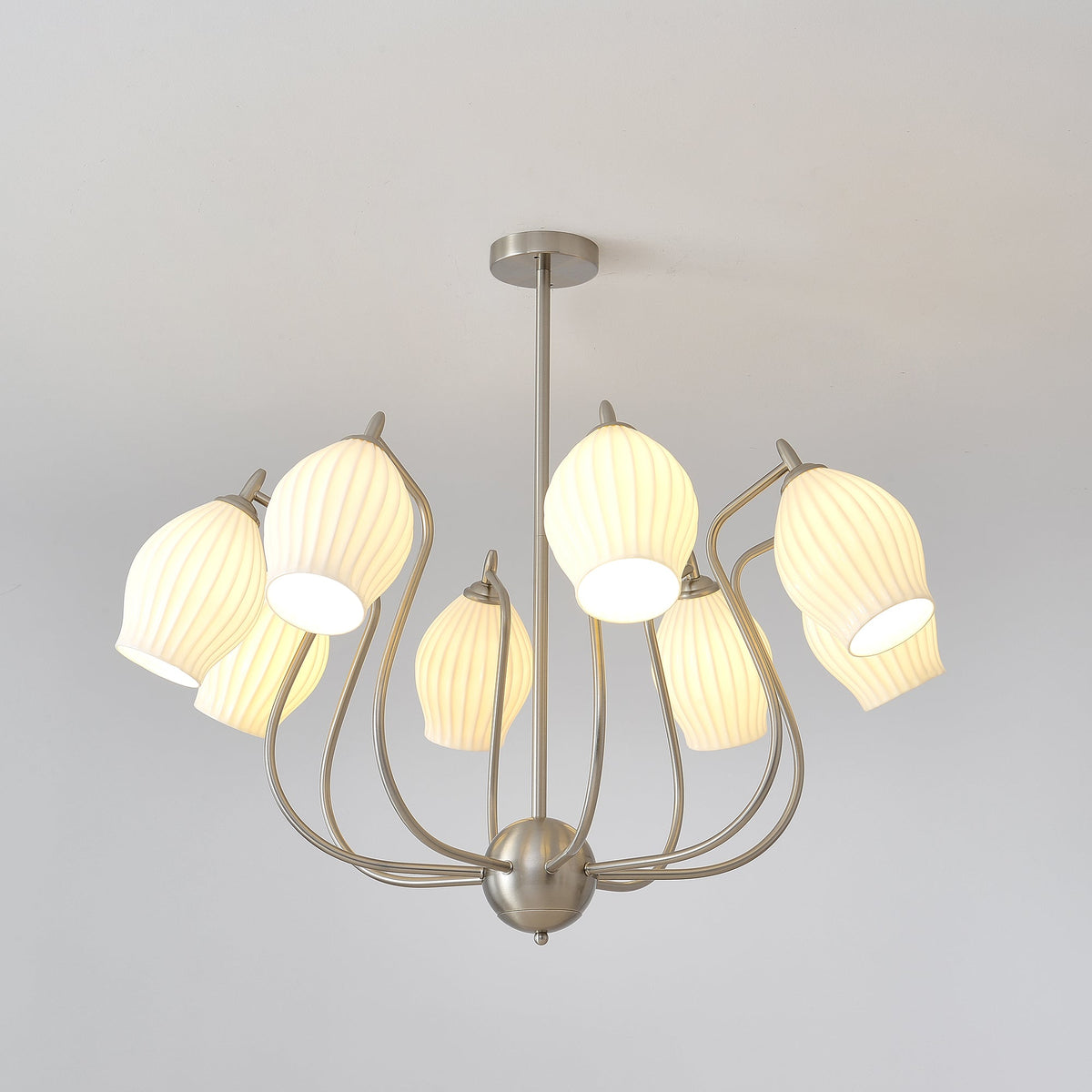 Briamere Ceramic Chandelier-Moonnatur
