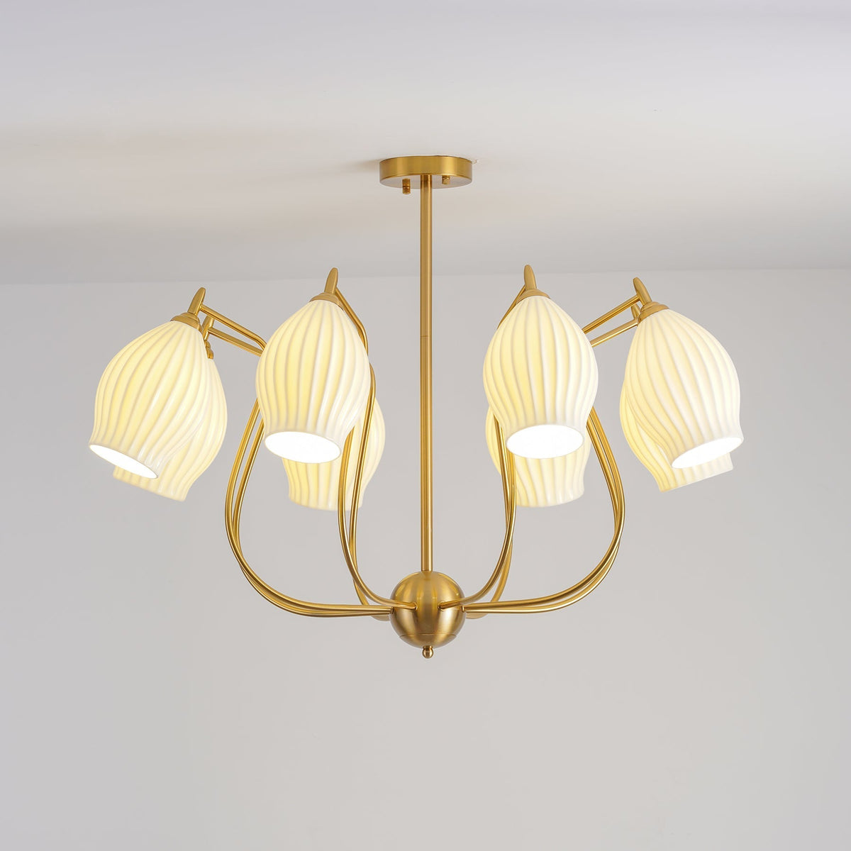 Briamere Ceramic Chandelier-Moonnatur